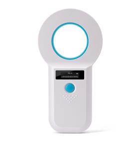 Prenosná čítačka ušných značiek RFID pre zvieratá