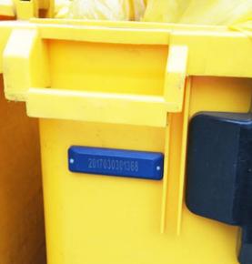 RFID riešenie nakladania s pevným lekárskym odpadom