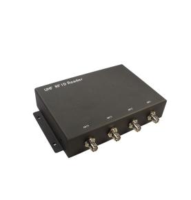 Vysokovýkonná štvorportová UHF RFID priemyselná čítačka Modbus protokol RS485 RS232 TCP