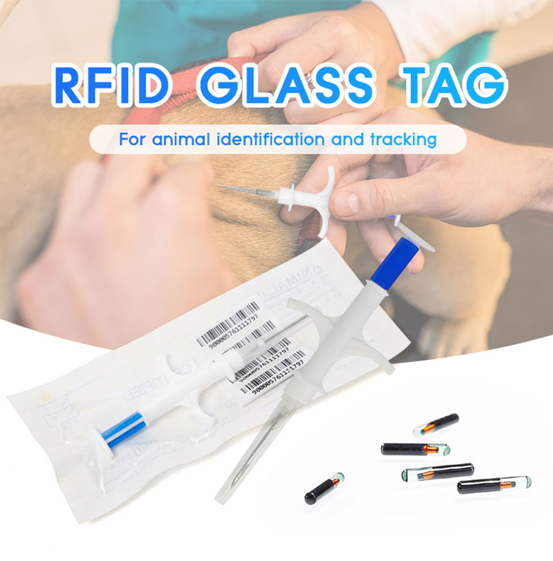 Bioelektronický štítok RFID sklenenej skúmavky so vstrekovaním zvierat