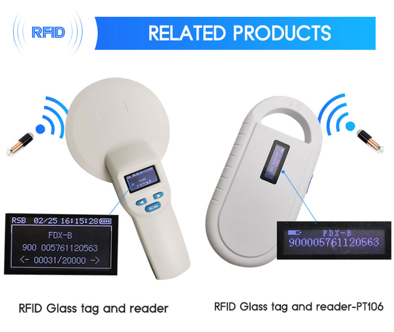 Bioelektronický štítok RFID sklenenej skúmavky RFID so vstrekovaním zvierat 4