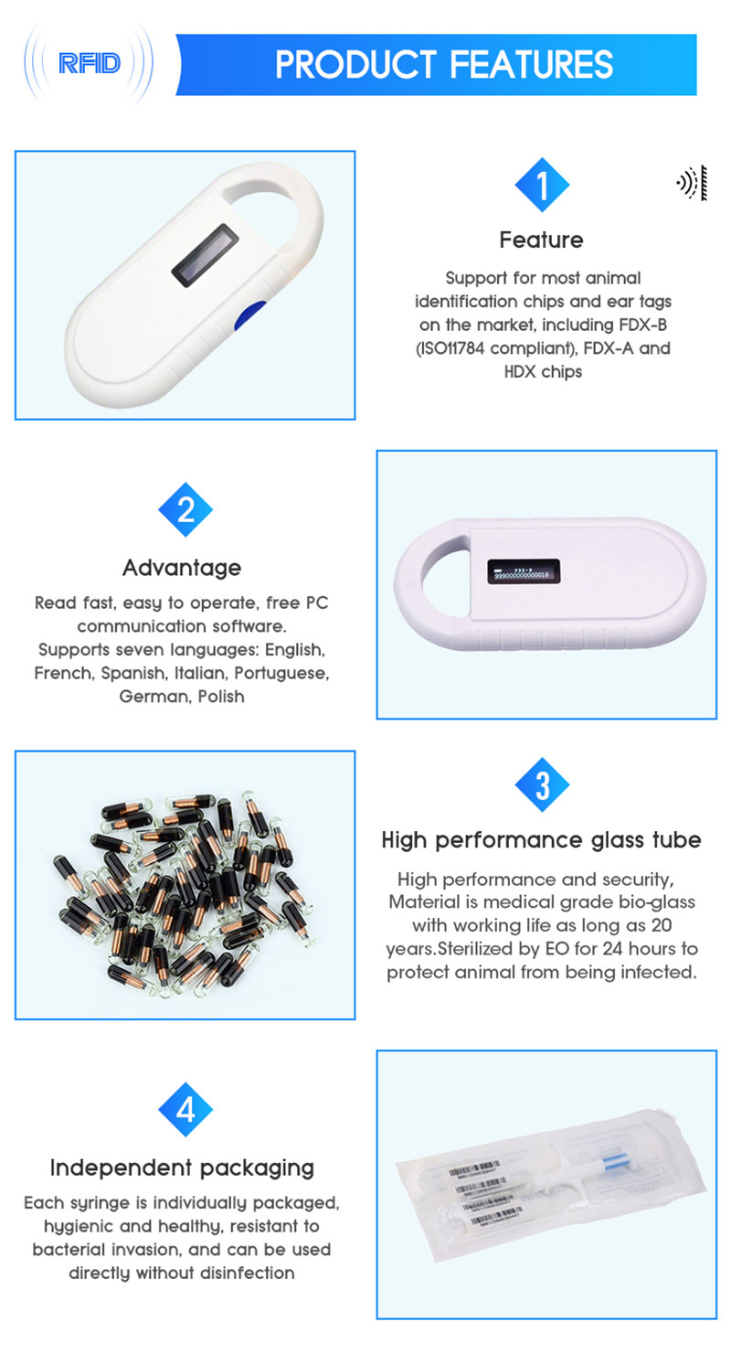 Čítačka sklenených štítkov RFID 2
