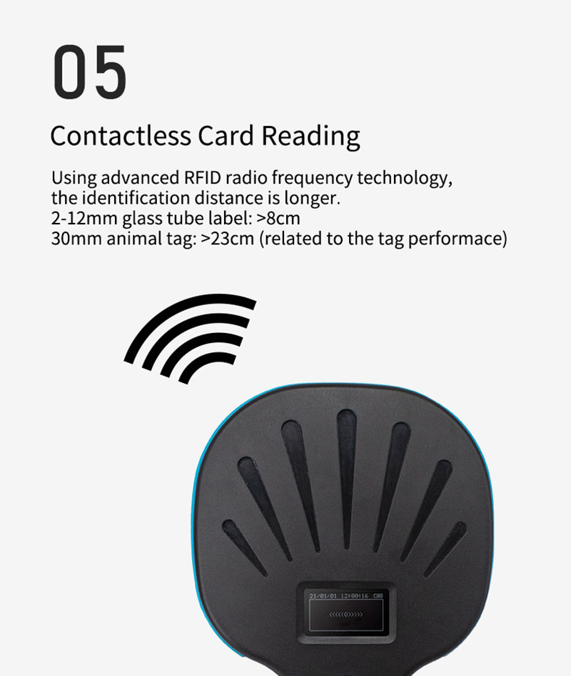 Viacfunkčná ručná čítačka značiek RFID 6