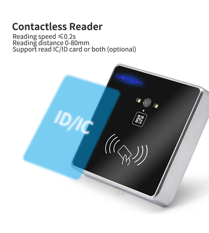 Viacúčelová čítačka kontroly prístupu RFID na viacúčelové skenovanie QR kódov 3