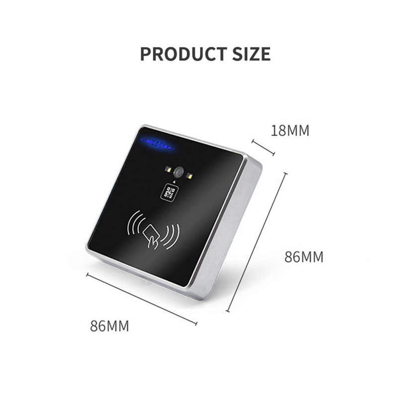 Viacúčelová čítačka kontroly prístupu RFID na skenovanie QR kódu 9