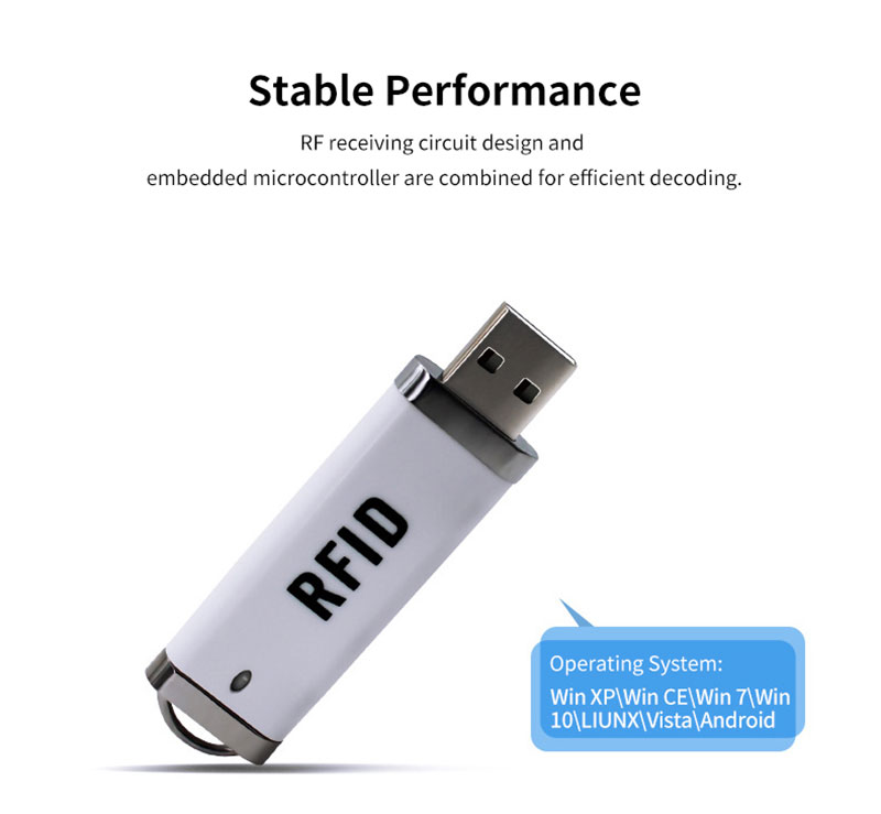 Čítačka mini kariet RFID v tvare USB 4