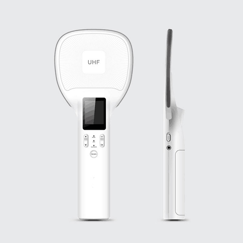 Prenosná pasívna RFID čítačka čiarových kódov UHF Ručná NFC RFID čítačka 4