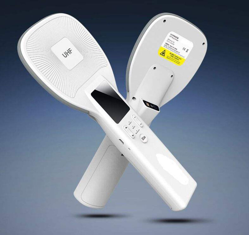 Prenosná pasívna RFID čítačka čiarových kódov UHF Ručná čítačka NFC RFID 5