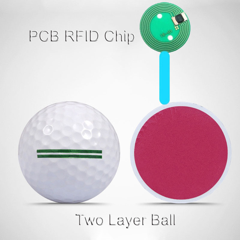 Výpredaj 2-vrstvová loptička RFID Uhf Golfová loptička s čip Alien H3 pre sledovanie a správu
