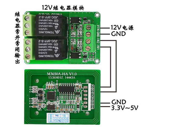 Modul čítačky IC kariet RFID vysokofrekvenčný bezkontaktný S50 čítanie a zápis indukčného sériového portu RS232 TTL 5