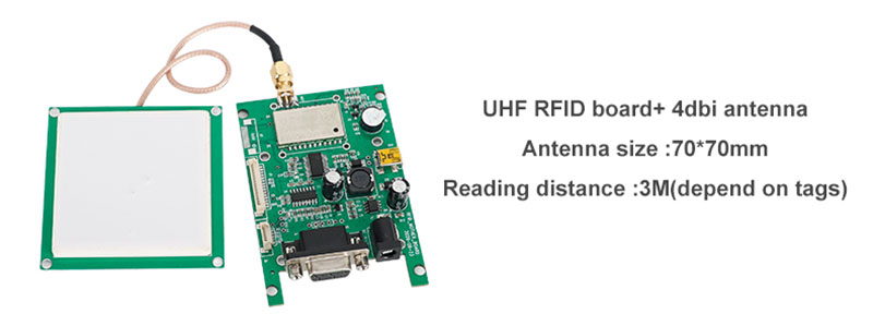 Jednokanálový RFID čítací modul UHF rádiová frekvencia identifikačný mobilný telefón počítač vstavaný modul čítačky kariet UHF6