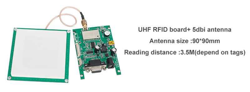 Jednokanálový RFID čítací modul UHF rádiová frekvencia identifikačný mobilný telefón počítač vstavaný modul čítačky kariet UHF7
