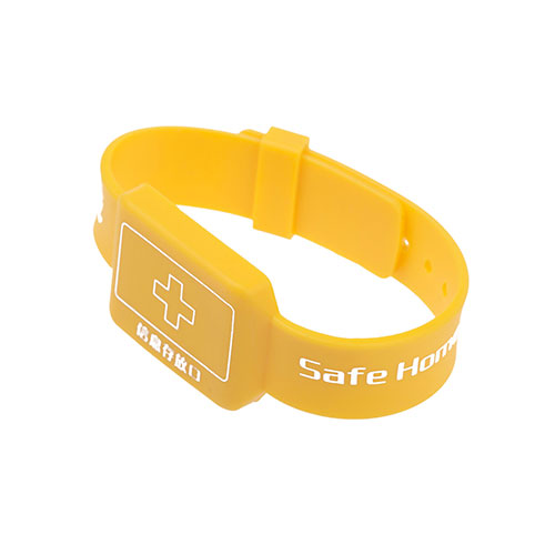 RFID silikónový žltý náramok pre starších