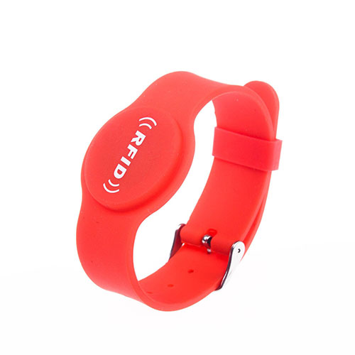RFID silikónový okrúhly náramok na hodinky so sponou 4