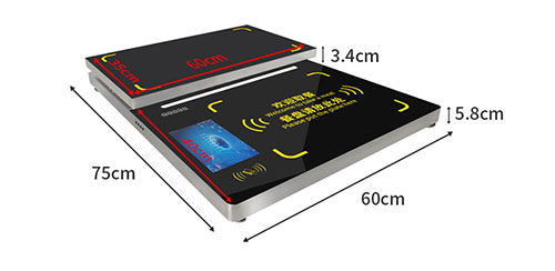 Inteligentná reštaurácia univerzitná jedáleň samoobslužný odber jedál váženie zúčtovanie pokladňa all-in-one stroj RFID čítanie platba 5