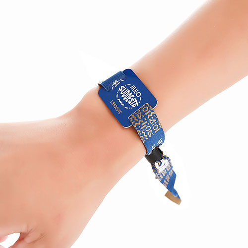 Rádiofrekvenčný indukčný náramok RFID Polyesterový náramok Identifikácia rádiovej frekvencie Polyesterový Smart Jacquard Wristband 2