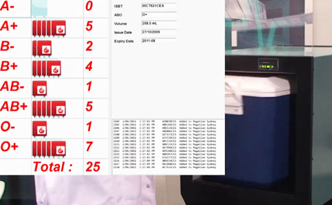 Riešenie na správu krvných vakov RFID 2