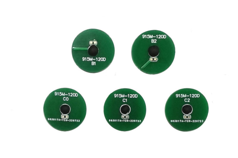 12 mm vysokoteplotný UHF štítok PCB materiál RFID elektronický protokol štítkov ISO/IEC18000-6