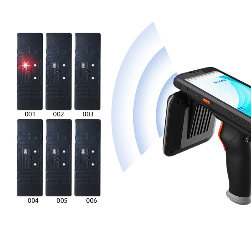 rfid svetelný elektronický štítok ultra vysokofrekvenčné UHF pasívne LED svetlo nabáda k umiestneniu a nájdeniu predmetov anti-kovová ochrana proti manipulácii 2